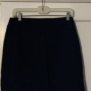 Gap Women Eyelet Straight Skirt 100% Cotton XS New